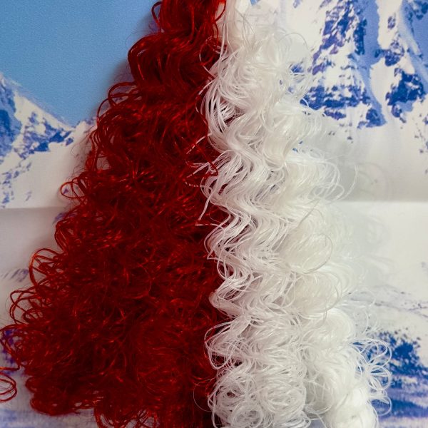 DG Nylon Artist Pack Curly Red & White 2oz two Color Pack Multiple Curl Sizes Doll Hair Online