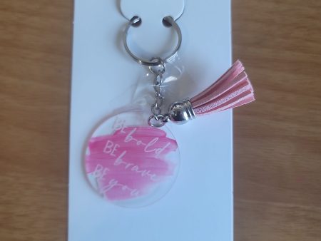 Motivational keyring pink Hot on Sale