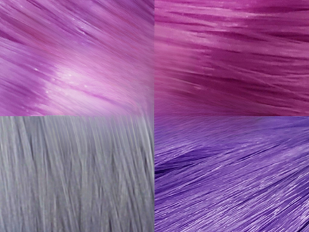 DG Nylon Artist Pack Purple 4 Color Bundle 4oz pack Doll Hair for Rerooting Online now