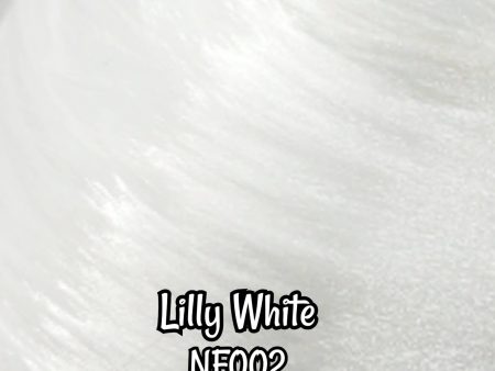 DG Nylon Lily White NF002 36 inch 1oz 28g hank Bright White Platinum Doll Hair Sale