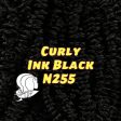 DG Nylon Curly Ink Black N255 1oz 28g 36in 92cm Doll Hair Discount