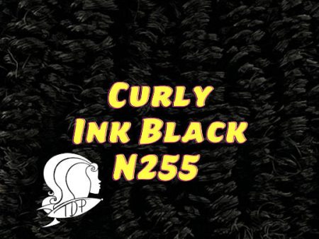 DG Nylon Curly Ink Black N255 1oz 28g 36in 92cm Doll Hair Discount