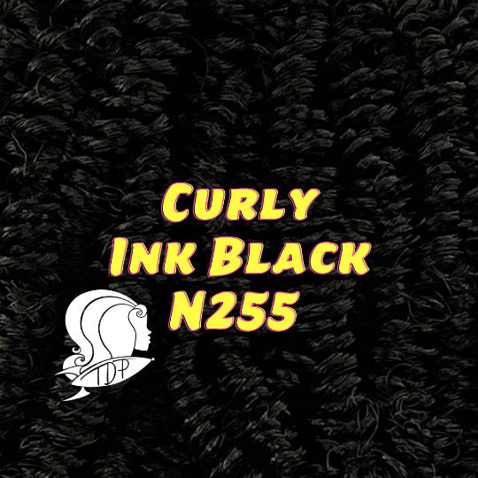 DG Nylon Curly Ink Black N255 1oz 28g 36in 92cm Doll Hair Discount