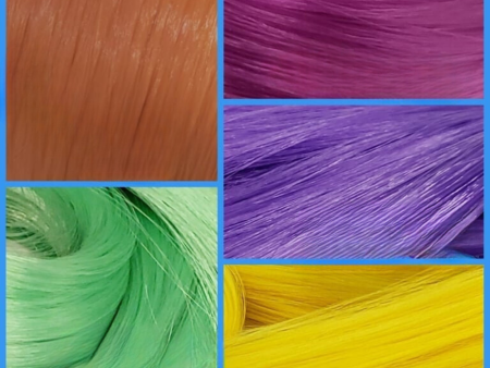 DG Nylon Artist Pack Rainbow Vibes 5oz 5 Color Doll Hair for Rerooting Online Sale