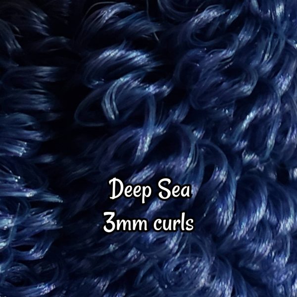 DG Curly Nylon Deep Sea NH3164 3mm 1oz 28g 36in 92cm Doll Hair For Sale