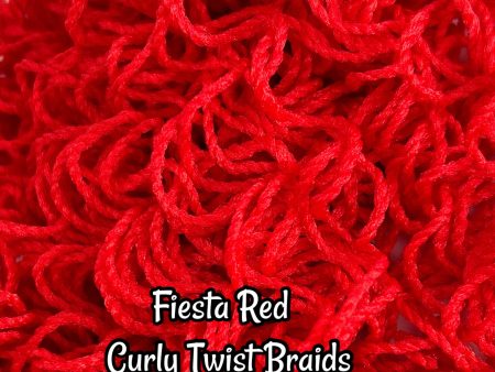 DG Curly Nylon Braids Fiesta Red RBH008 10mm 1oz 28g 36in 92cm Doll Hair Discount