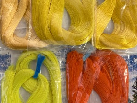 Japanese Saran Artist Pack Orange & Yellow 5oz Five Color Bundle Doll Hair for Rerooting Online Hot Sale