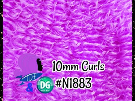 DG Curly Nylon Amethyst N1883 10mm 1oz 28g 36in 92cm Doll Hair Discount