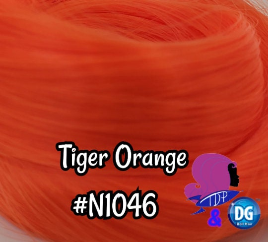 DG Straight Nylon Tiger Orange N1046 1oz 28g 36inch 92cm hank orange Doll Hair Supply