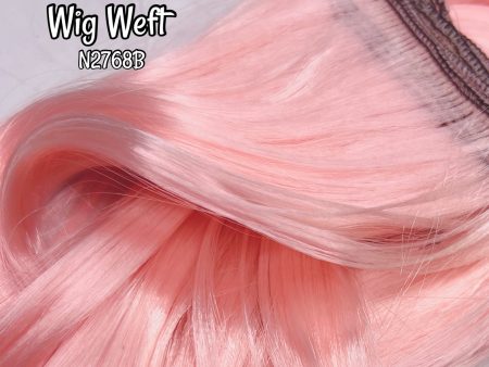 DG-HQ™ Wig Weft Nylon Polite Pink N2768B Pink Nylon Weft 30 Wx20 L Doll Hair for Making Fashion Doll Wigs Standard Temperature For Sale