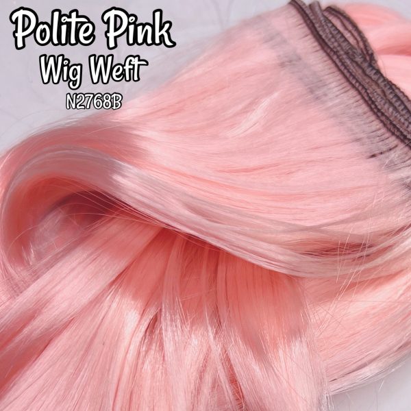 DG-HQ™ Wig Weft Nylon Polite Pink N2768B Pink Nylon Weft 30 Wx20 L Doll Hair for Making Fashion Doll Wigs Standard Temperature For Sale