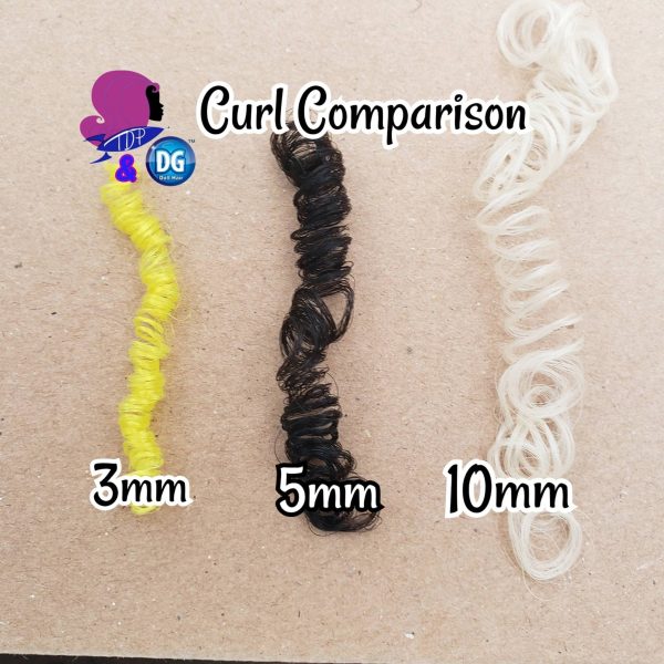 DG Curly Nylon Deep Sea NH3164 3mm 1oz 28g 36in 92cm Doll Hair For Sale