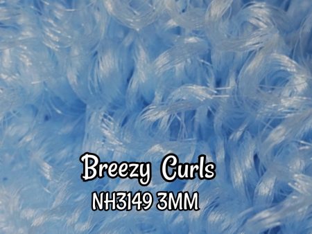 DG Curly Nylon Breezy NH3149 3mm 1oz 28g 36in 92cm blue Doll Hair Online Hot Sale