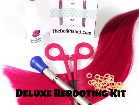 Deluxe Rerooting Starter Kit with Tools and Doll Hair for Rerooting Fashion Dolls - Doll is NOT included Online Hot Sale