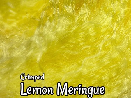 DG Nylon Crimped lemon meringue N2776A 1oz 28g  36inch 92cm yellow Doll Hair For Discount