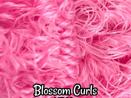 DG Curly Nylon Blossom Pink N749  1oz 28g 36in 92cm Doll Hair Online now