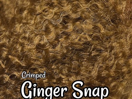 DG Nylon Crimped Ginger Snap N1314 1oz 28g 36inch 92cm brown Doll Hair For Cheap