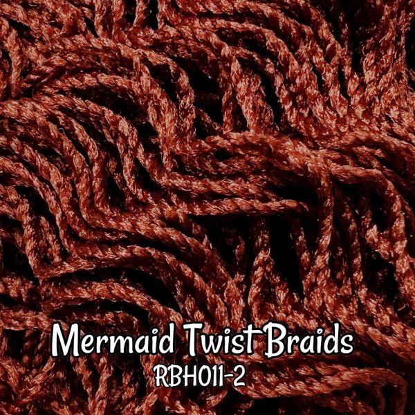 DG Nylon Curly Mermaid Twist Braid RBH011-2 10mm 1oz 28g 36in 92cm brown Doll Hair Supply