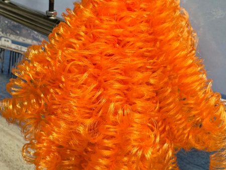 DG Curly Nylon Bright Pumpkin N1985 10mm 1oz 28g 36in 92cm Doll Hair Online