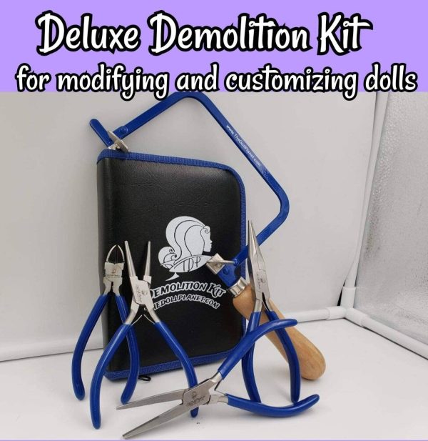 Demolition Kit Combo with Saw 4 piece Tool Kit & Jewelry Saw for Doll Mod Kit Bash Modifying Customizing Dolls and Action Figures Sale