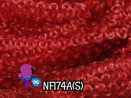 DG Nylon S-Curl Bright Red NF174A 1oz 28g 36 inch 92cm Afro Doll Hair Online