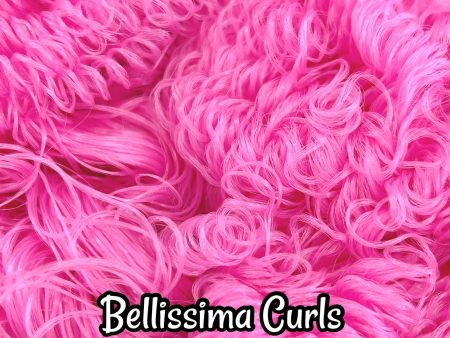 DG Curly Nylon Bellissima N2011B 20mm 1oz 28g 36in 92cm pink Doll Hair Discount