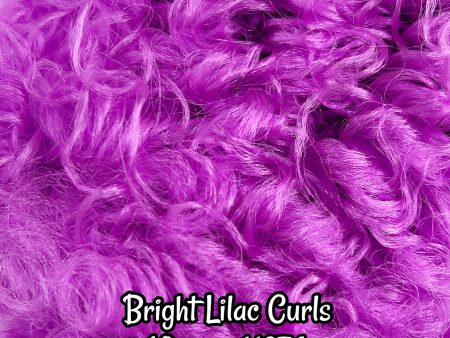 DG Curly Nylon Bright Lilac N674 10mm 1oz 28g 36in 92cm Doll Hair Hot on Sale