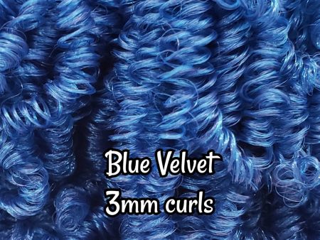 DG Curly Nylon Blue Velvet NH3163 3mm 1oz 28g 36in 92cm Doll Hair Discount