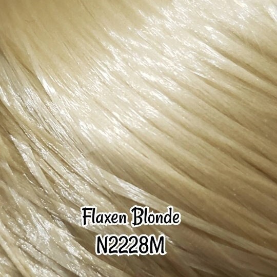 DG Straight Nylon Flaxen Blonde N2228M 1oz 28g 36inch 92cm hank blonde Doll Hair For Discount