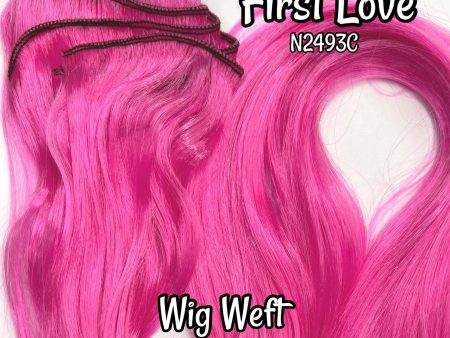 DG Nylon Wig Weft First Love N2493C Pink 30 Wx20 L Doll Hair Supply