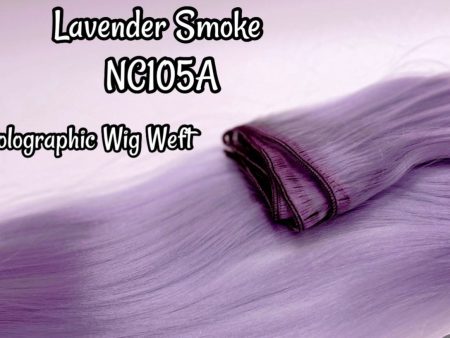 DG-HQ™ Wig Weft Nylon Lavender Smoke NC105A Holographic Nylon Weft 30 Wx20 L Doll Hair for Making Fashion Doll Wigs Standard Temperature For Discount