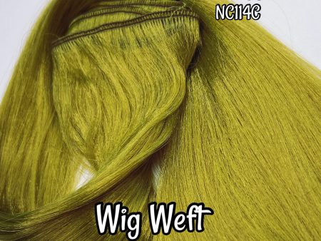 DG Nylon Wig Weft Nylon Golden Willow NC114C Green Holographic 30 Wx20 L Doll Hair Cheap