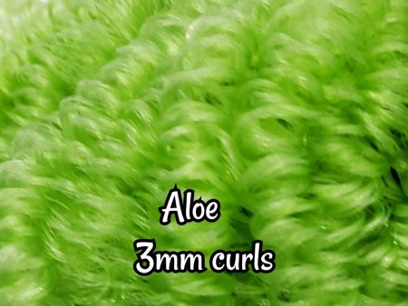 DG Curly Nylon Aloe NH3156 3mm 1oz 28g 36in 92cm Green Doll Hair on Sale