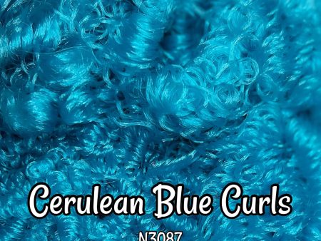 DG Curly Nylon Cerulean Blue N3087 1oz 28g 26in 92cm Doll Hair Cheap