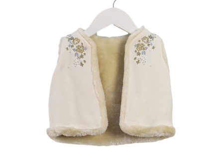 Petit Bateau Faux Fur Vest 6M Hot on Sale