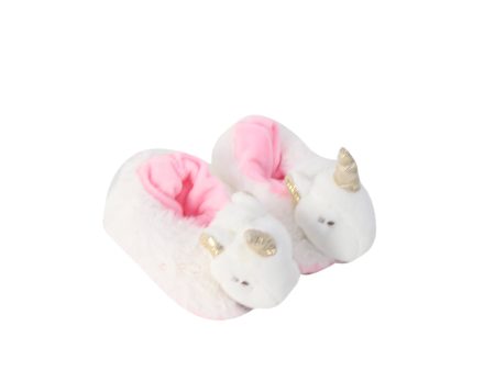 Doudou et Compagnie Unicorn Rattle Slippers O S (Foot Length: 9cm) on Sale