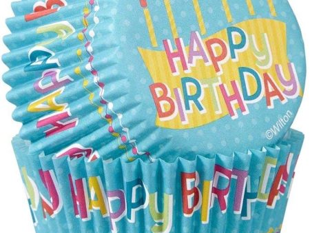 Happy Birthday Cupcake Liners, 50ct Hot on Sale