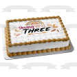 Young Wild and Three Edible Cake Topper Image ABPID57765 on Sale