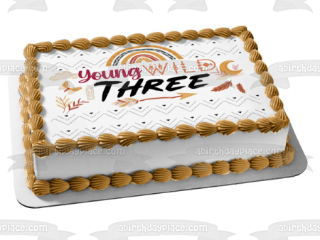 Young Wild and Three Edible Cake Topper Image ABPID57765 on Sale