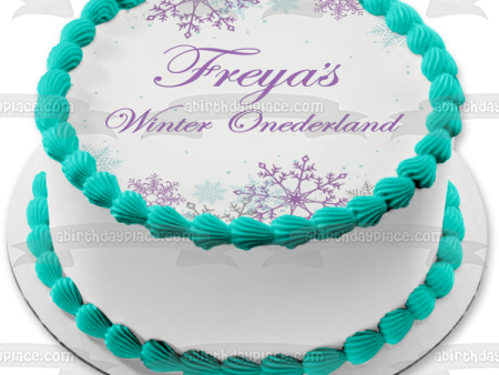 Winter One-derland Edible Cake Topper Image ABPID57755 Online Hot Sale