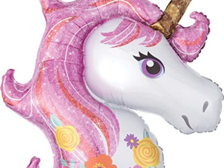 Magical Unicorn 33  Shaped Foil Balloon, 1ct Discount