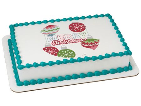 Merry Christmas Edible Cake Topper Image Online Hot Sale