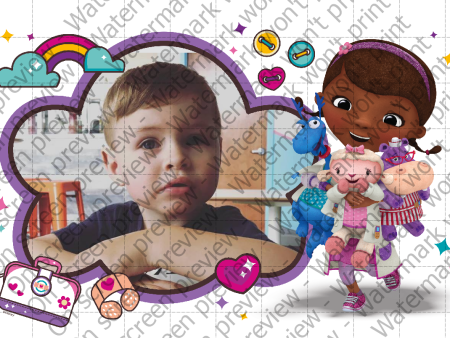 Doc McStuffins Sharing the Care Edible Cake Topper Image Frame Hot on Sale