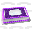 Diamond Plaque and Purple Cushion Edible Cake Topper Image ABPID57746 Sale