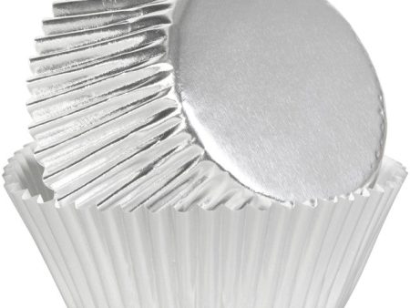 Silver Foil Baking Cups, 24ct For Sale