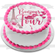 Bonjour to Four Edible Cake Topper Image ABPID57745 Sale