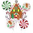 Gingerbread House and Cookie Foil Balloon Bouquet Hot on Sale