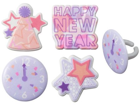 Bright New Year Cupcake Rings For Discount