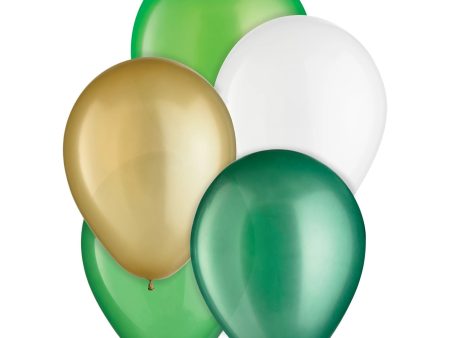 St. Patrick s Day Latex Balloons Assortment, 15ct Discount