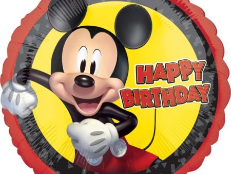 Mickey Forever Birthday 17  Round Foil Balloon, 1ct Fashion